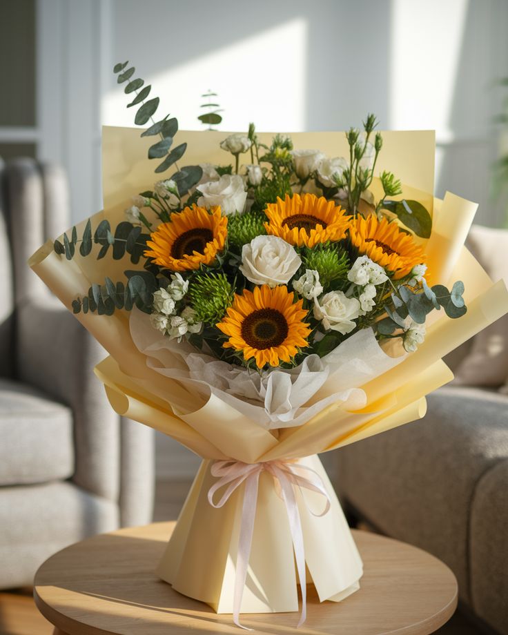 Sun flower bouquet